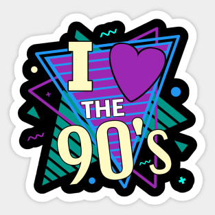 I Love The 90s Sticker